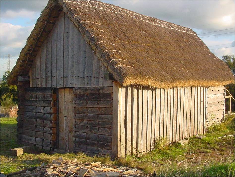 Reconstruction of a Saxon hall at Bishops Wood Environmental Centre