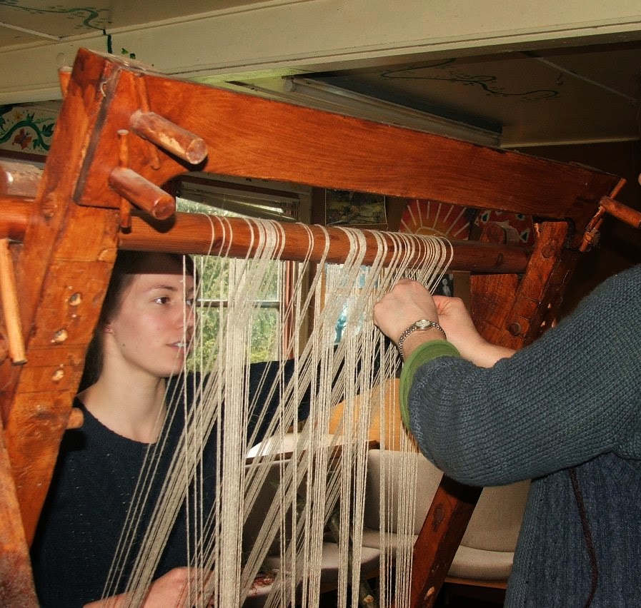 Preparing a Warp-weighted Loom: organising the warp threads