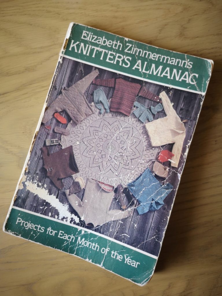 Refootable socks and a mending culture revival - image of Elizabeth Zimmermann's Knitter's Almanac: Projecst for Each Month of the Year