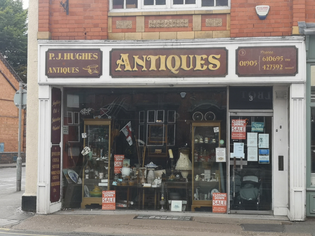 Antique shop closing sale - demise of the small business?