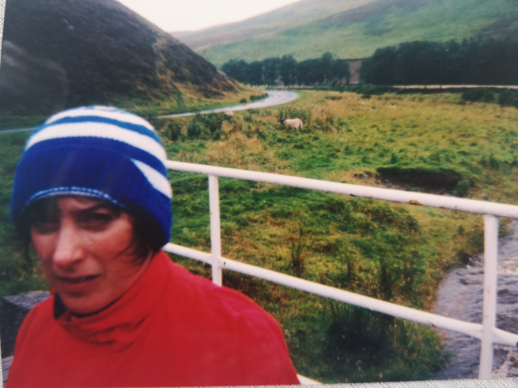 More adventurous days: Liz Pearson Mann in the land of the north, on the Coast and Castles NCN (National Cycle Network) cycle ride from England into Scotland.